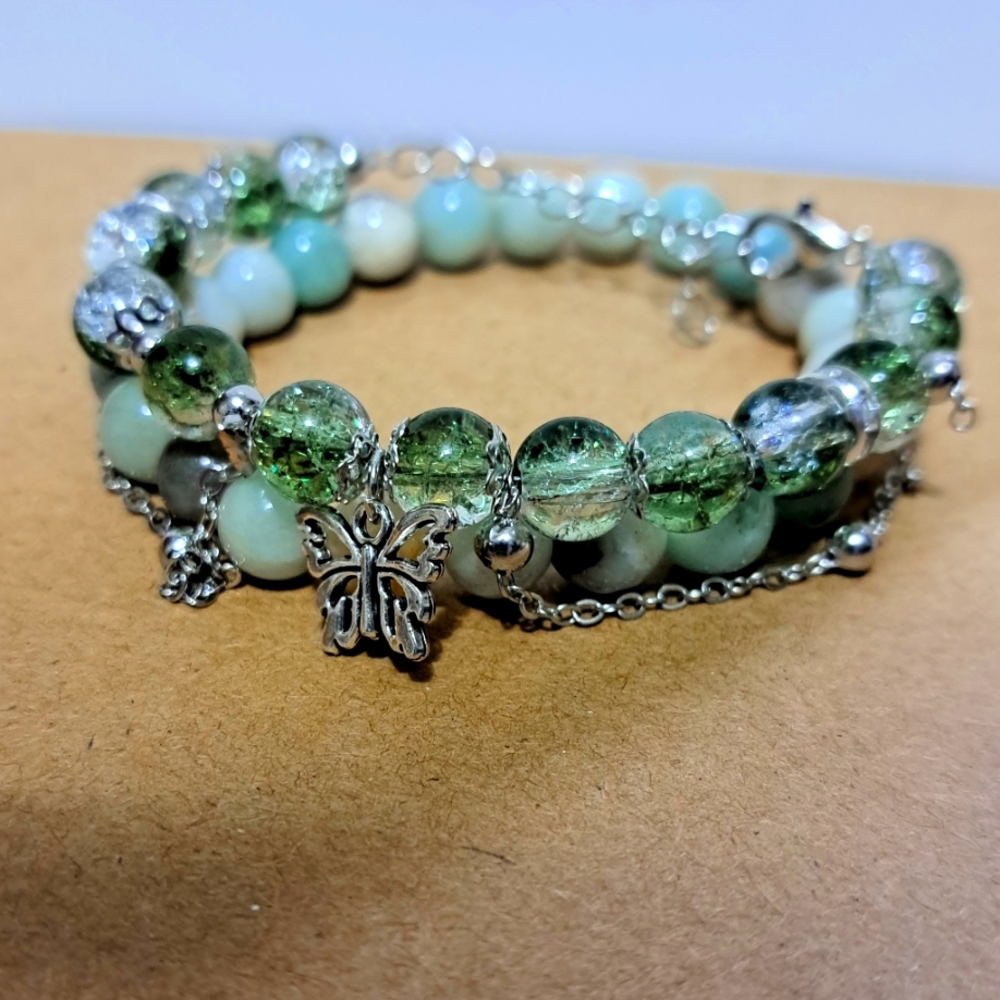 Beaded Charm Bracelet Set
